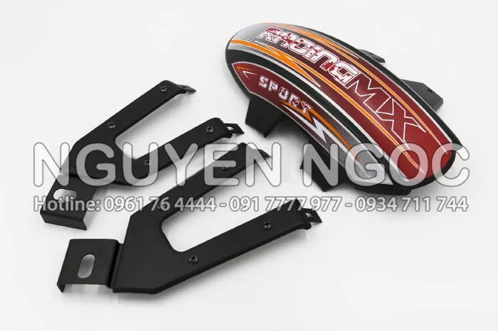 Chắn bùn sau ect 15 racingmx đen mờ - đỏ